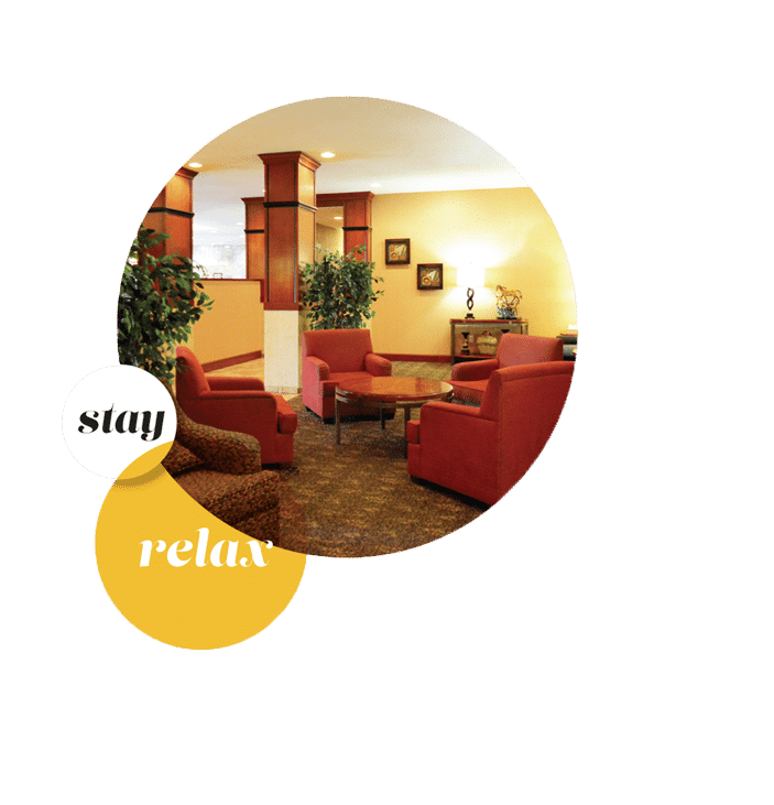 stay and relax picture of a hotel lobby