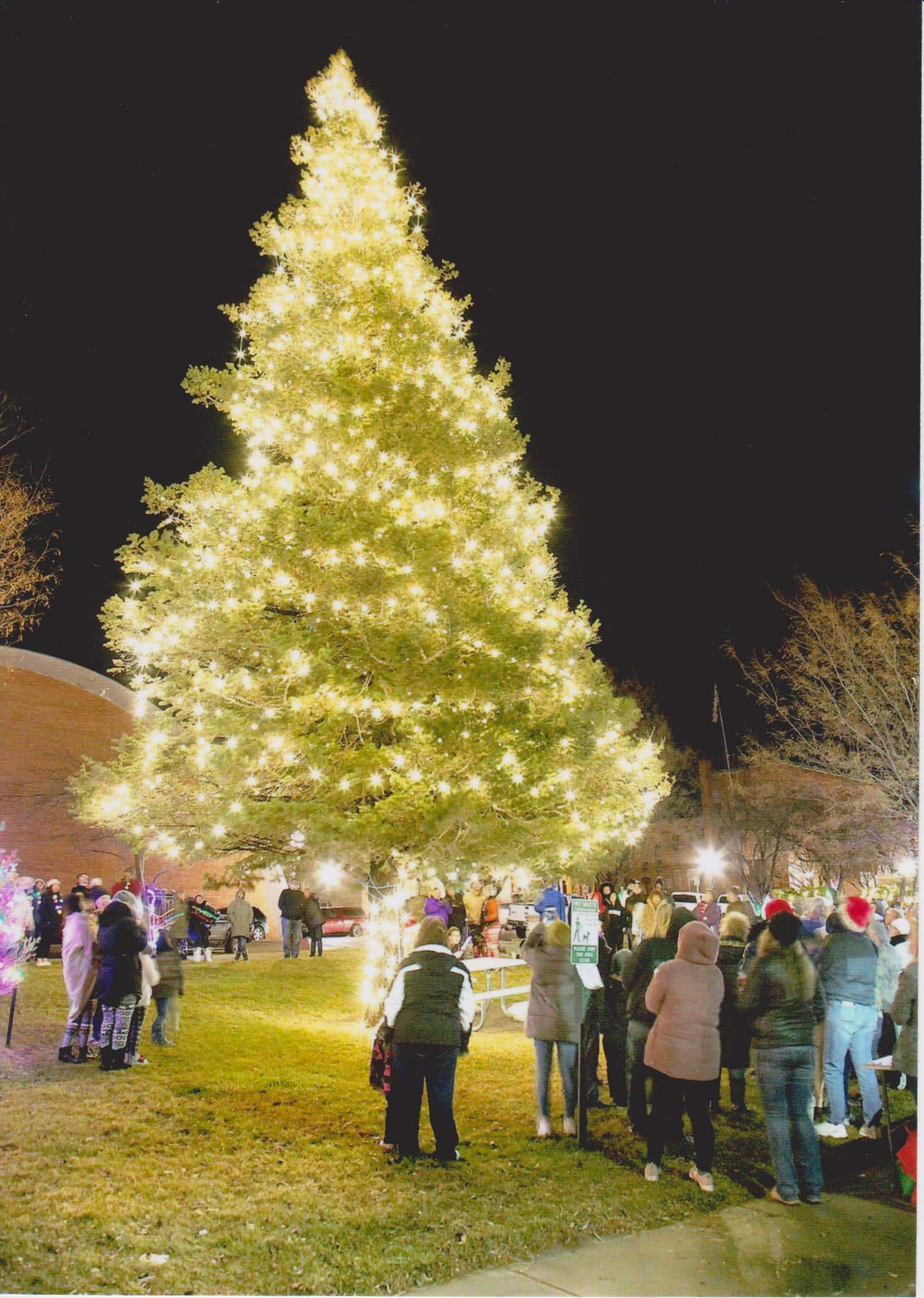 Photo of Christmas tree lighting in Trinidad, Colorado