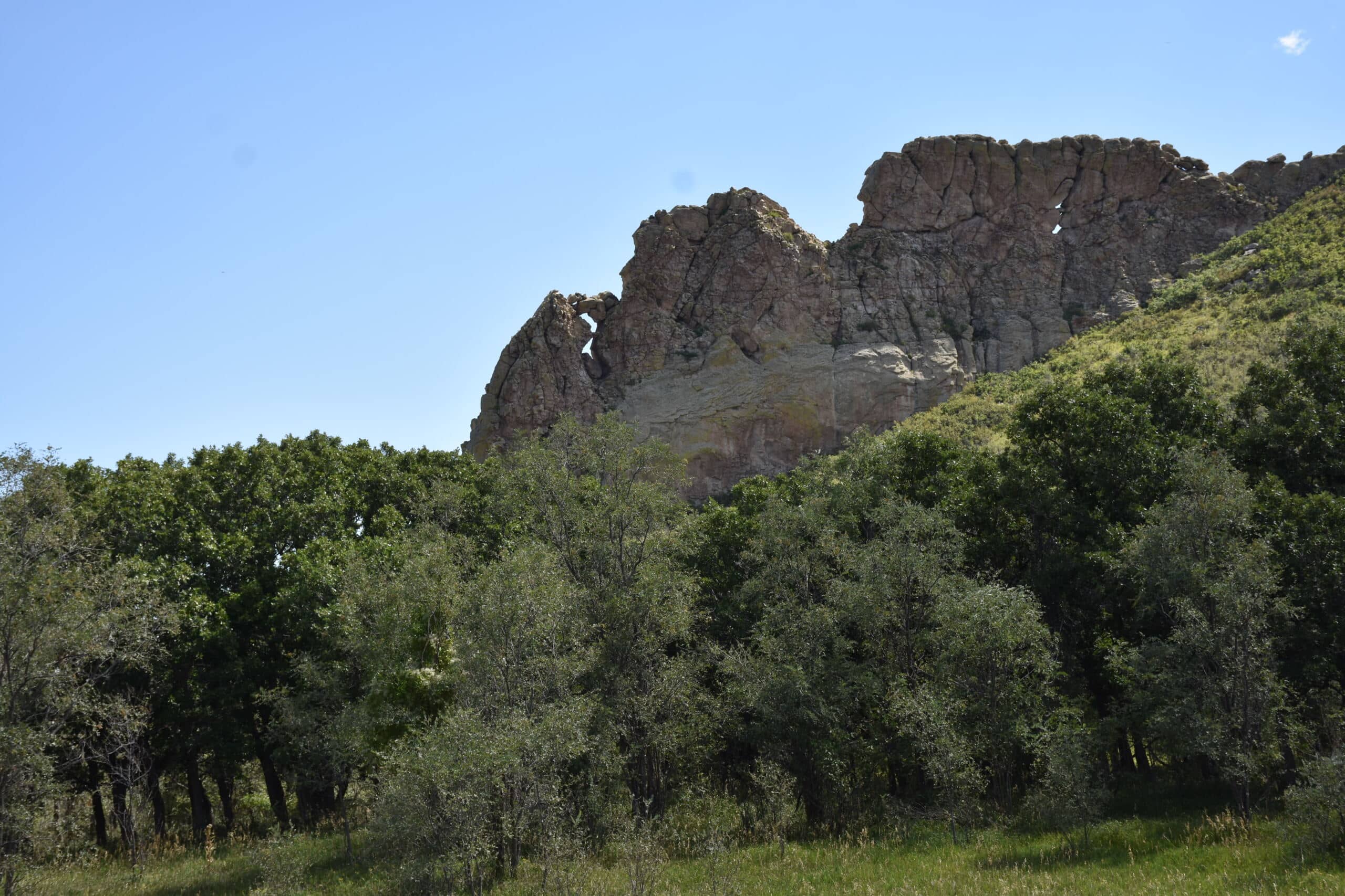 Dikes along Highway of Legends Scenic Byway, Colorado