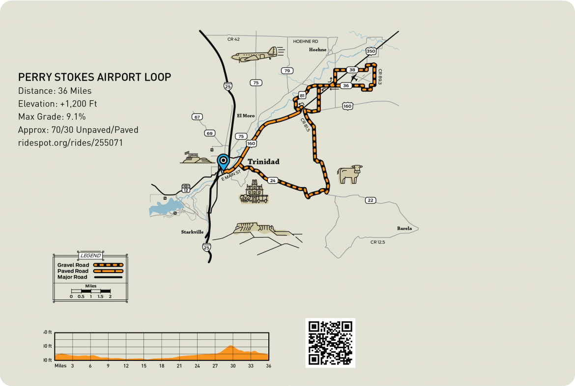 Map of Perry Stokes Airport Loop