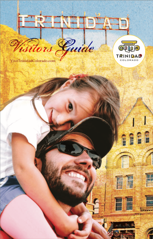 Trinidad Visitors Guide Front Cover with smiling daughter on her dad's shoulders