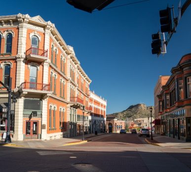 downtown trinidad brick buildings