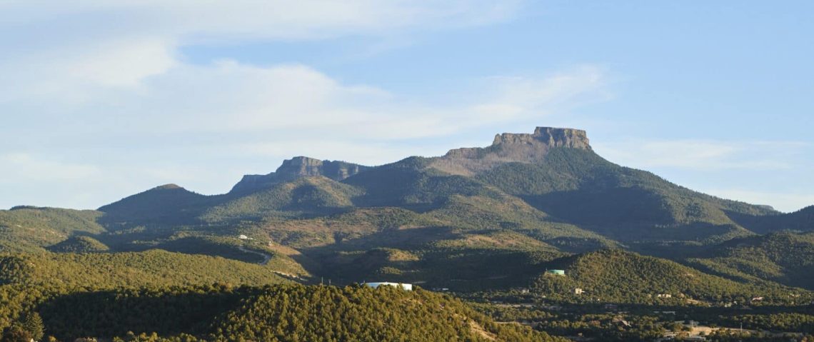 View of Fishers Peak and Downtown Trinidad