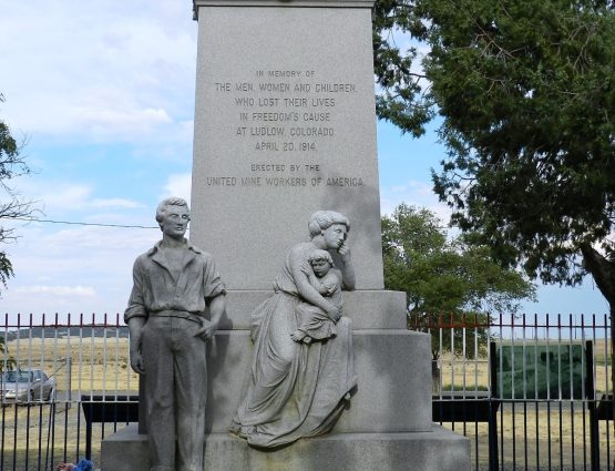 Ludlow Monument memorial by Hugh Sullivan erected by the United mine Workers